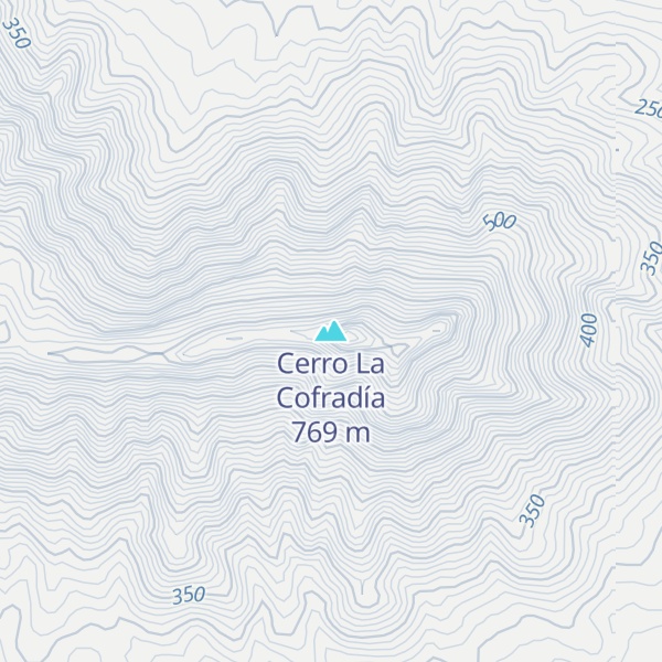 Map of Cerro La Cofradía