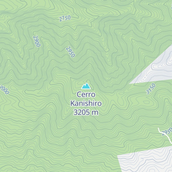 Map of Cerro Kanishiro