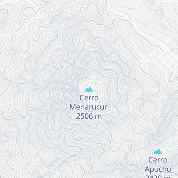 Map of Cerro Menarucun