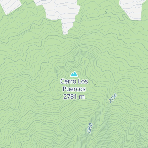 Map of Cerro Los Puercos