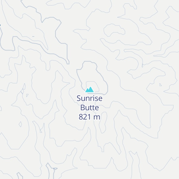 Map of Sunrise Butte