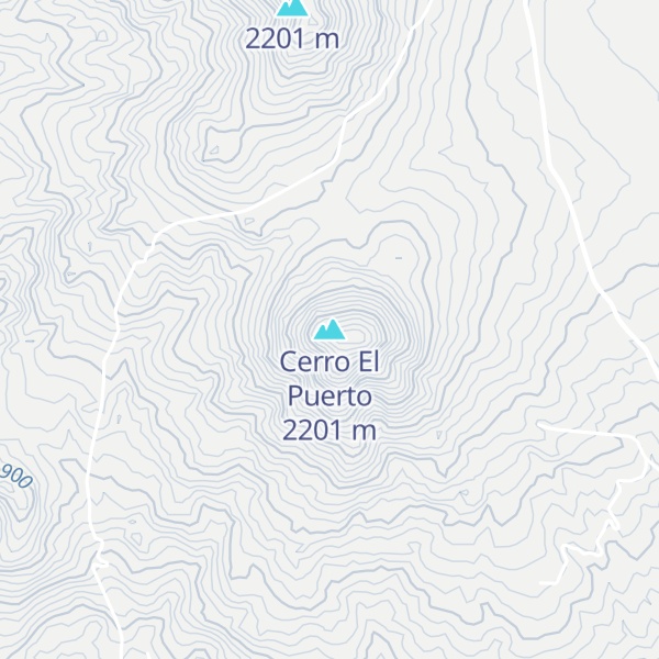 Map of Cerro El Puerto