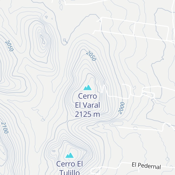 Map of Cerro El Varal