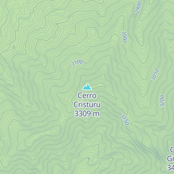Map of Cerro Cristuru