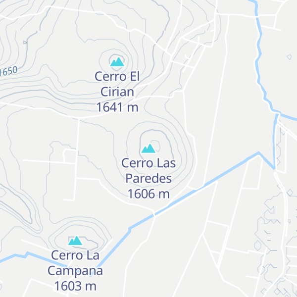 Map of Cerro Las Paredes