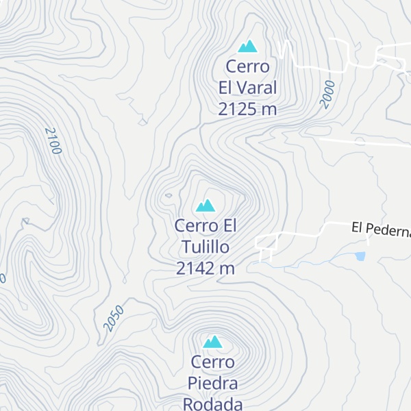 Map of Cerro El Tulillo