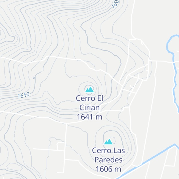 Map of Cerro El Cirian
