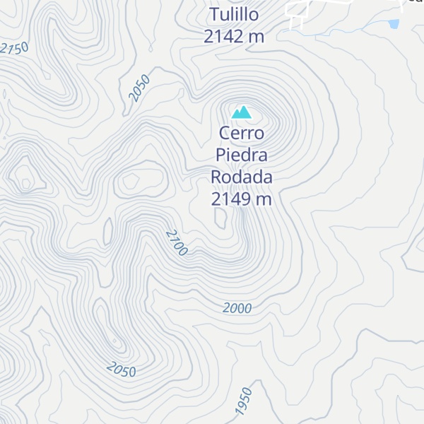 Map of Cerro El Muerto