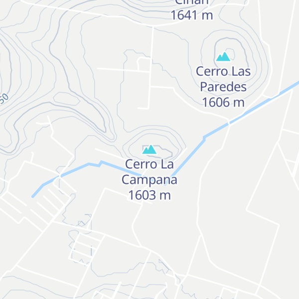 Map of Cerro La Campana