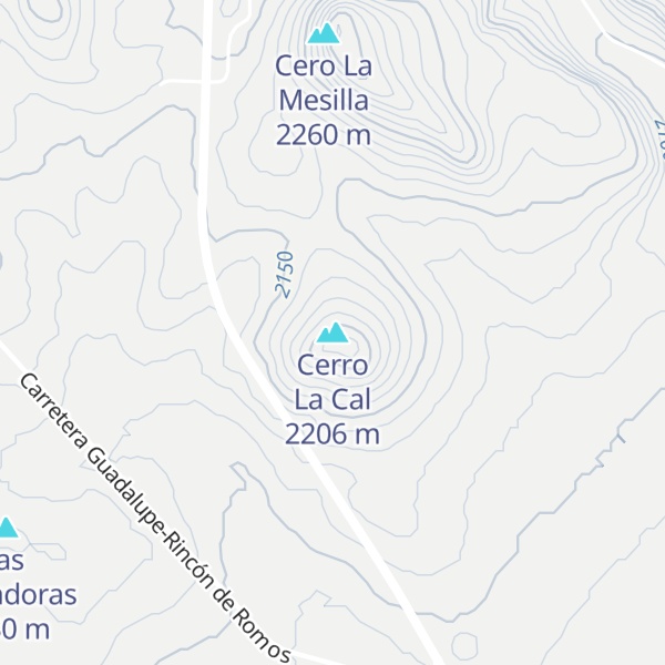 Map of Cerro La Cal