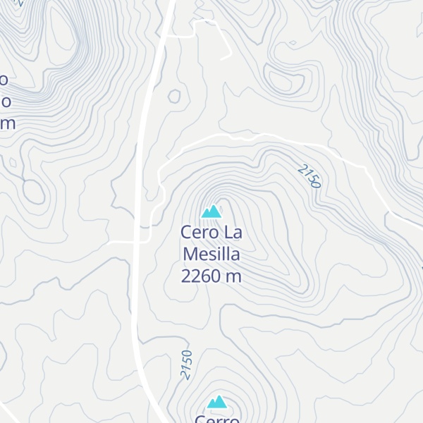 Map of Cero La Mesilla