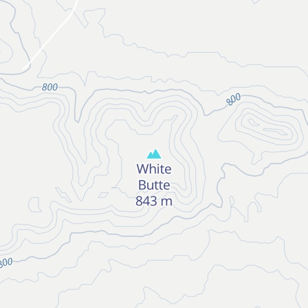 Map of White Butte