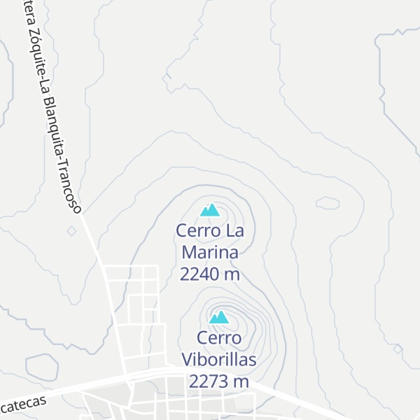 Map of Cerro La Marina
