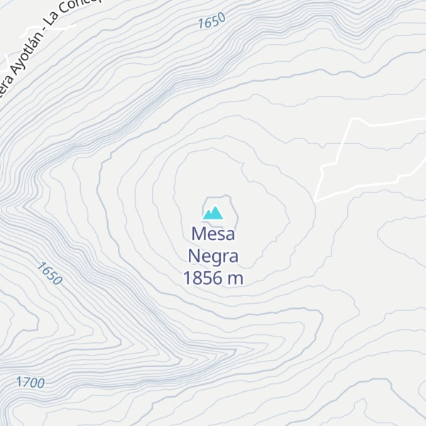 Map of Mesa Negra