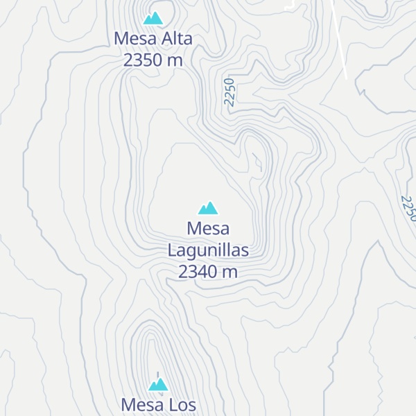 Map of Mesa Lagunillas