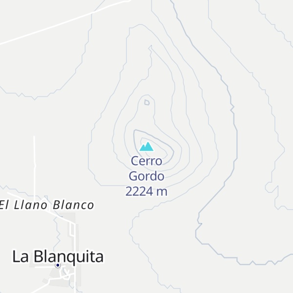 Map of Cerro Gordo