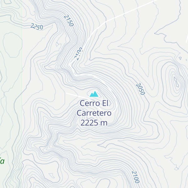 Map of Cerro El Carretero