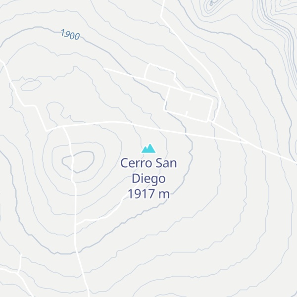 Map of Cerro San Diego