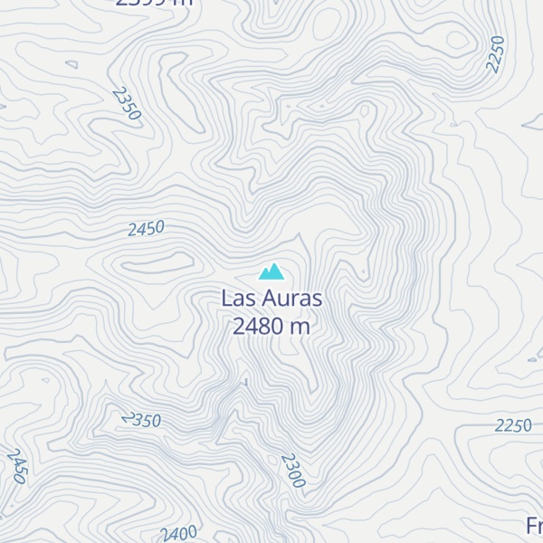 Map of Las Auras