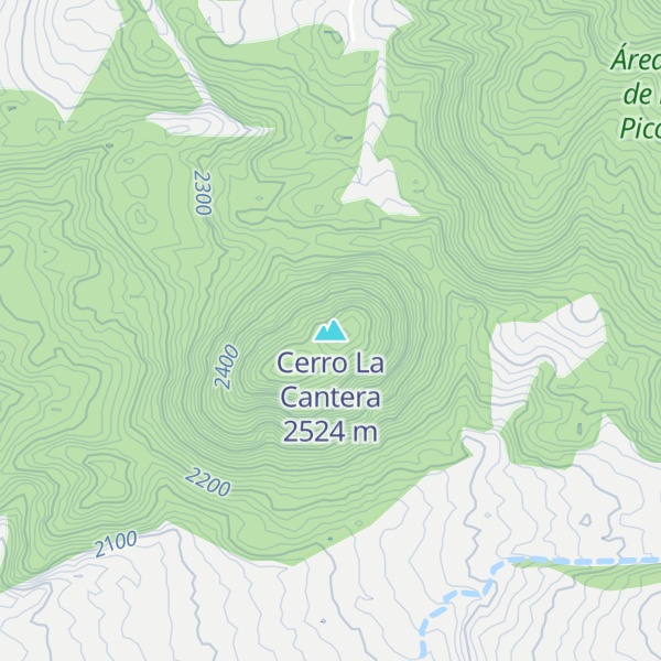 Map of Cerro La Cantera