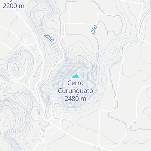 Map of Cerro Curunguato