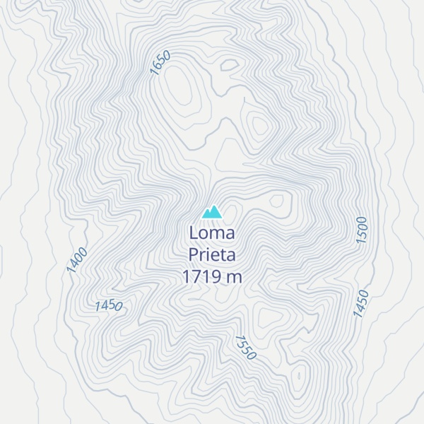 Map of Loma Prieta