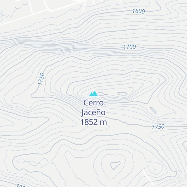 Map of Cerro Jaceño
