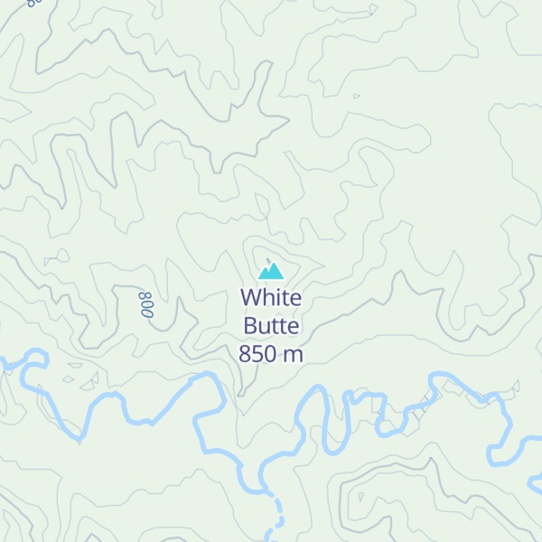 Map of White Butte