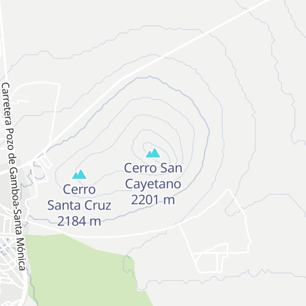 Map of Cerro San Cayetano