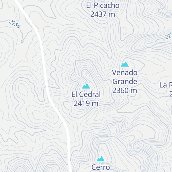 Map of El Cedral