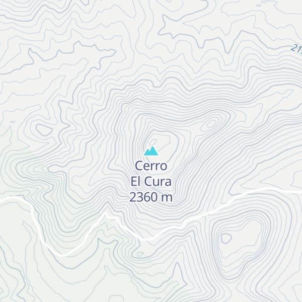 Map of Cerro El Cura