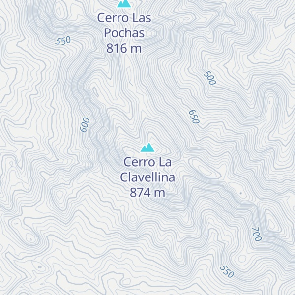 Map of Cerro La Clavellina