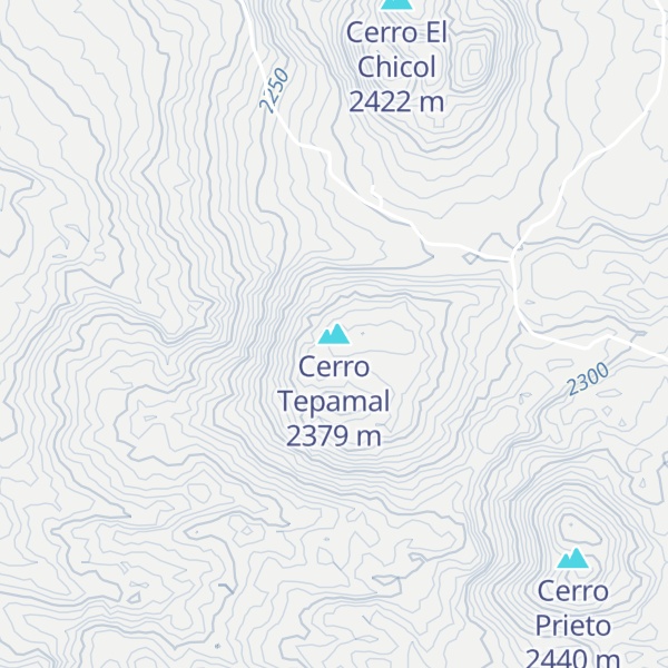 Map of Cerro Tepamal