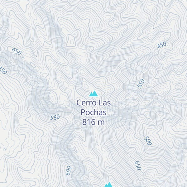 Map of Cerro Las Pochas