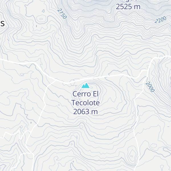 Map of Cerro El Tecolote