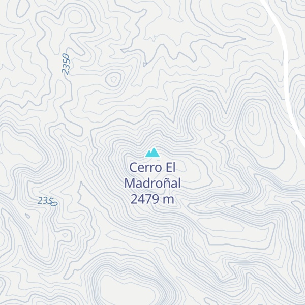 Map of Cerro El Madroñal
