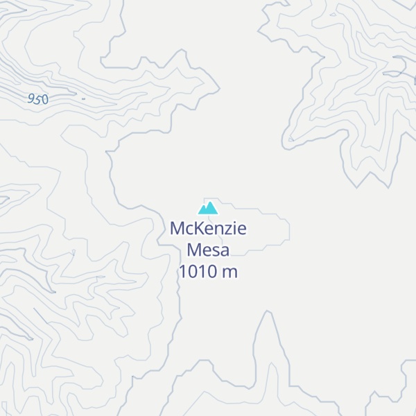 Map of McKenzie Mesa