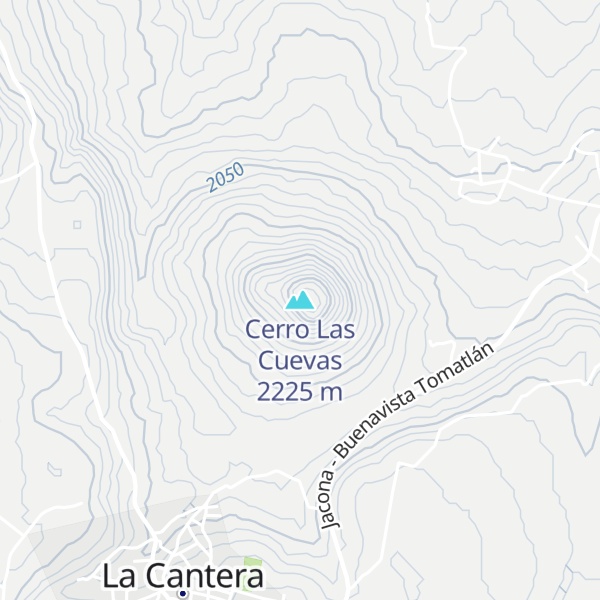 Map of Cerro Las Cuevas