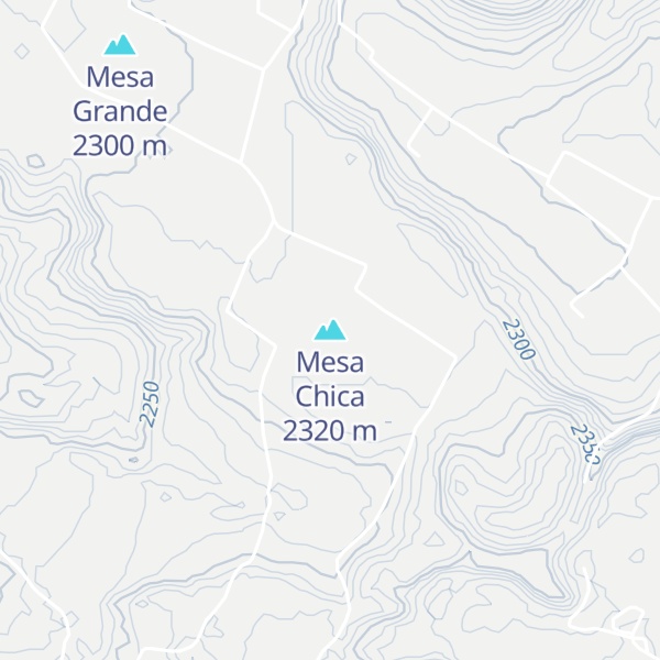 Map of Mesa Chica