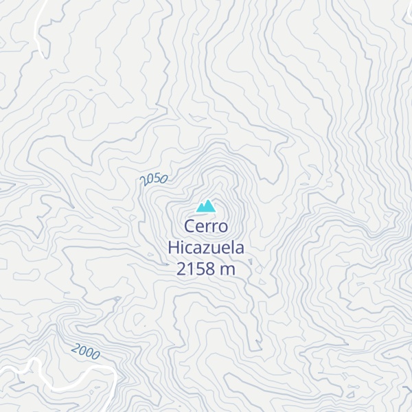 Map of Cerro Hicazuela