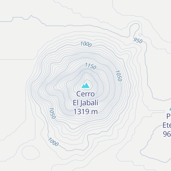 Map of Cerro El Jabalí
