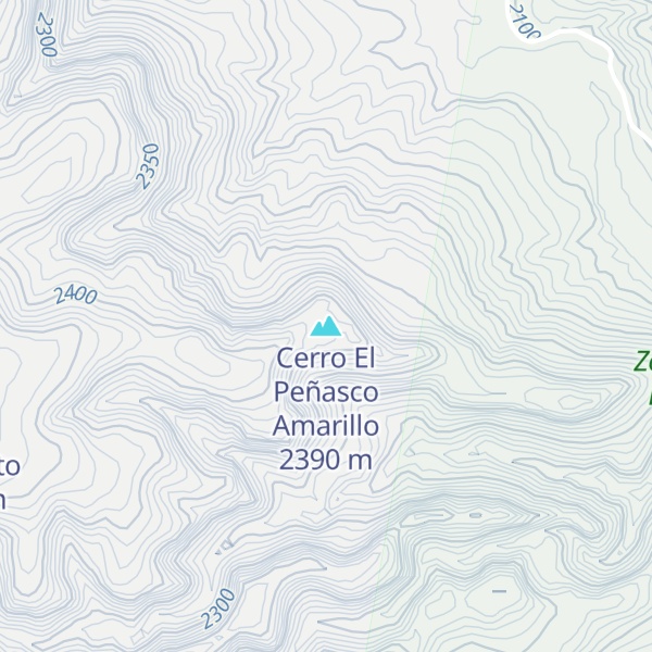 Map of Cerro El Peñasco Amarillo