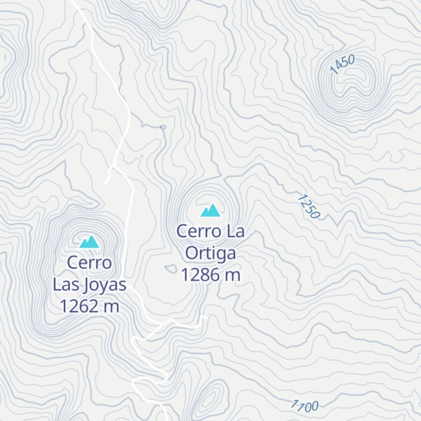 Map of Cerro La Ortiga
