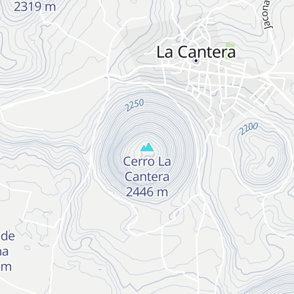 Map of Cerro La Cantera