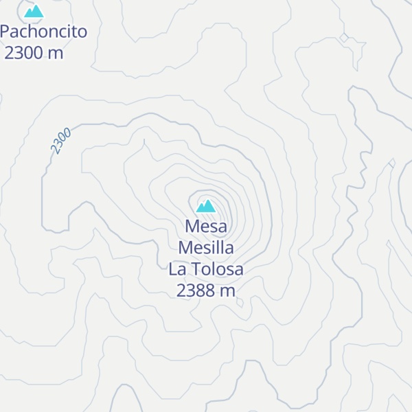 Map of Mesa Mesilla La Tolosa
