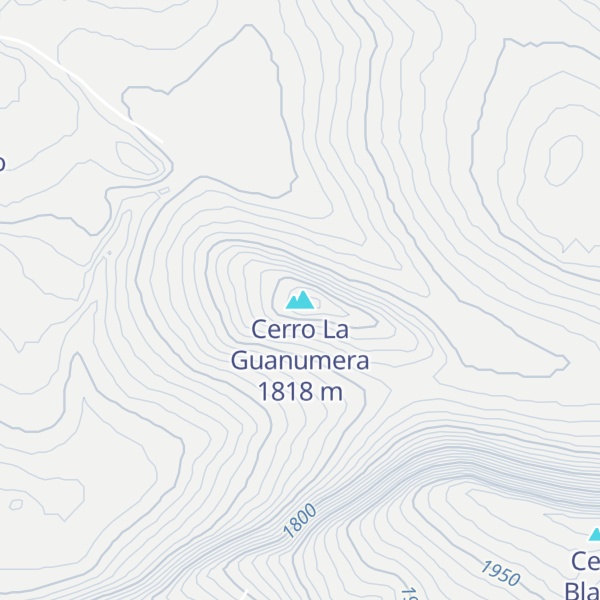 Map of Cerro La Guanumera