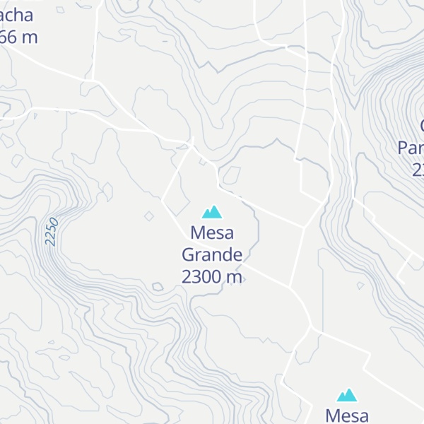 Map of Mesa Grande