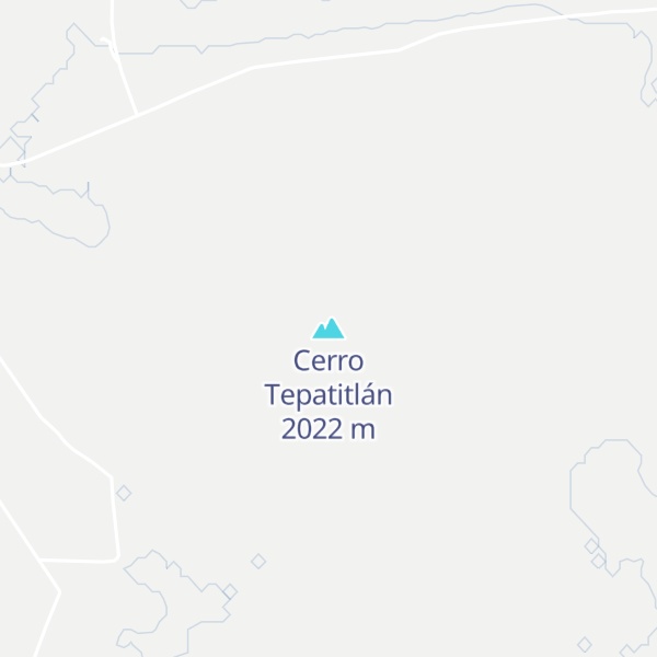 Map of Cerro Tepatitlán