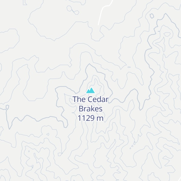 Map of The Cedar Brakes