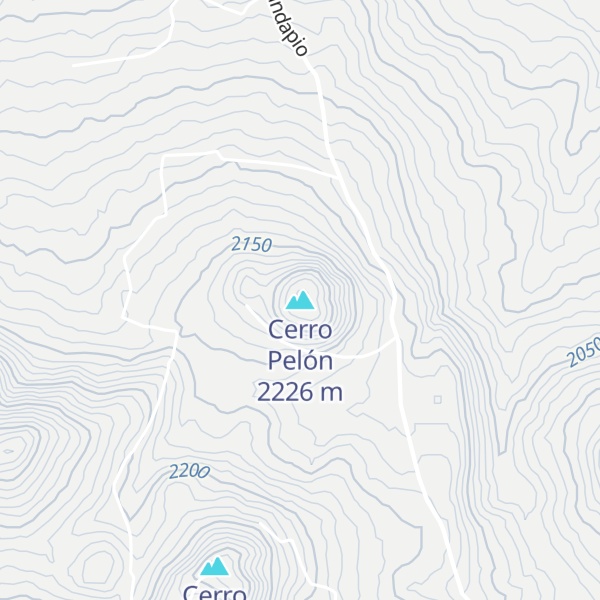 Map of Cerro Pelón